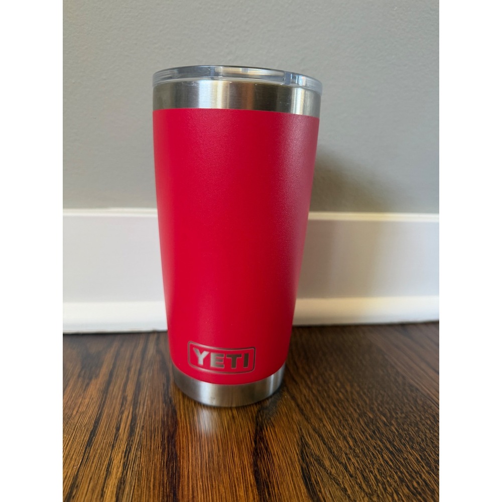 YETI Rambler 20 oz Tumbler Red Stainless Steel Vacuum Insulated MagSlider Lid